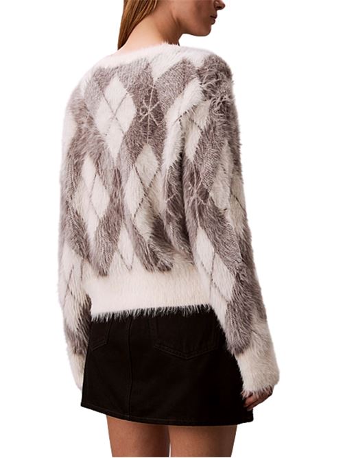 Maglioncino con motivo a rombi Calvin Klein Jeans | LV044E317GYAS